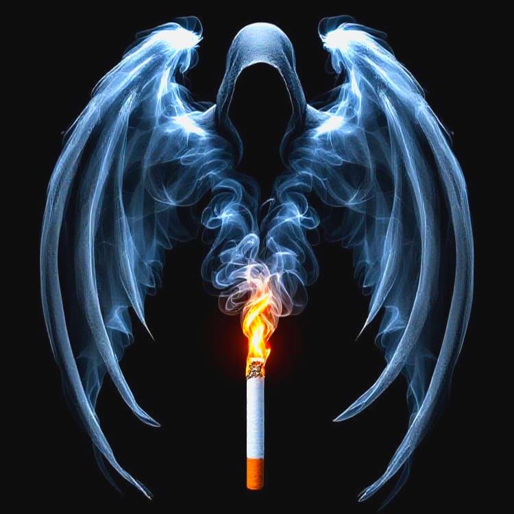 Spectral Figure Emanates from Burning Cigarette Smoke in Hyp...