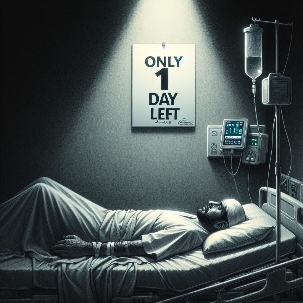 Poignant Hospital Scene: One Day Left