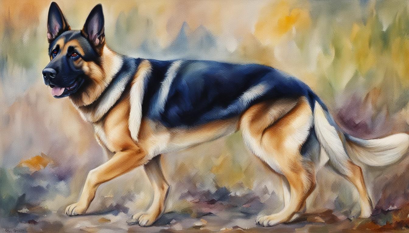 German shepard sketch