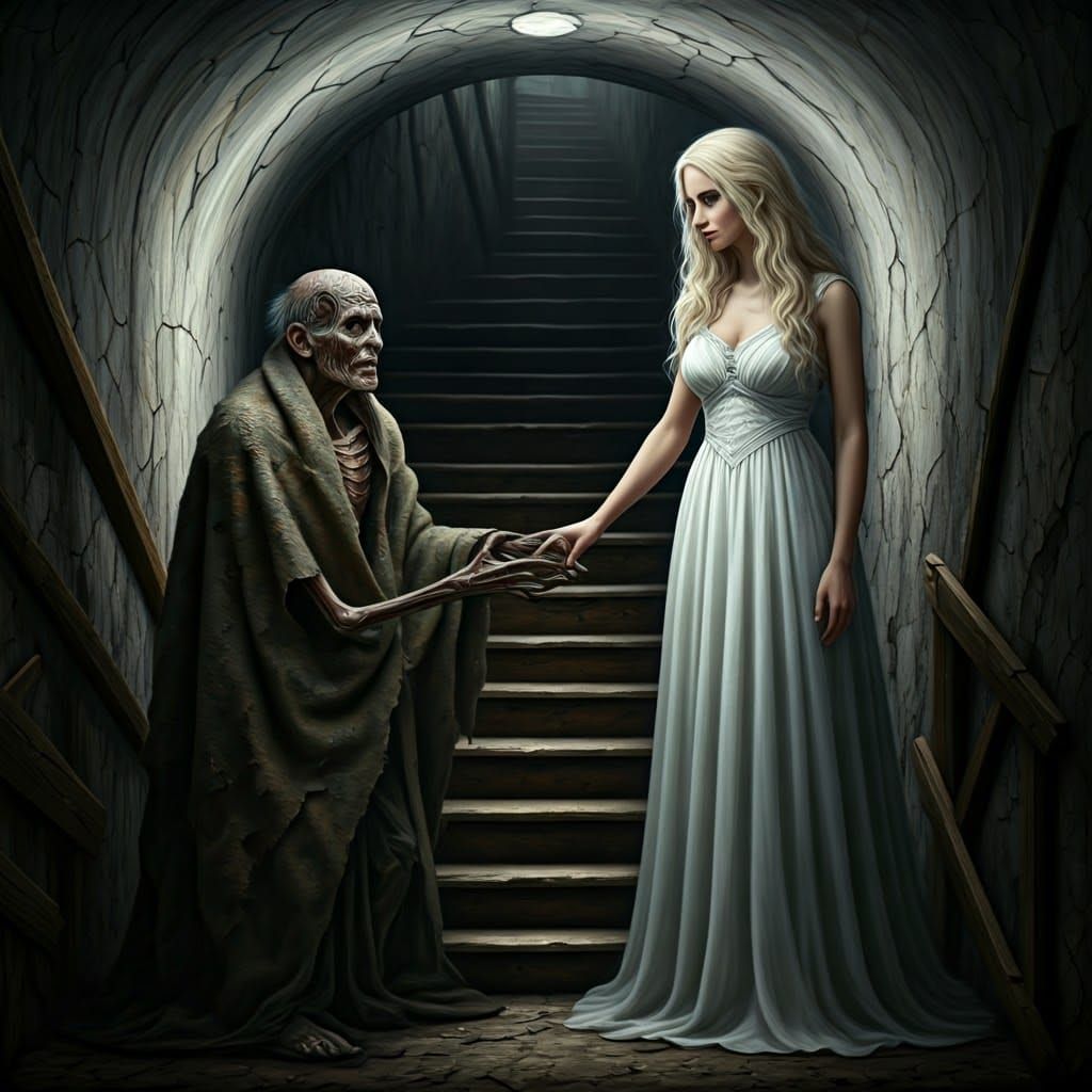 A Charred Outcast Reaches for Hope in a Desolate Underground...