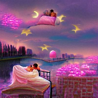AI Generated Romantic Dreamscape