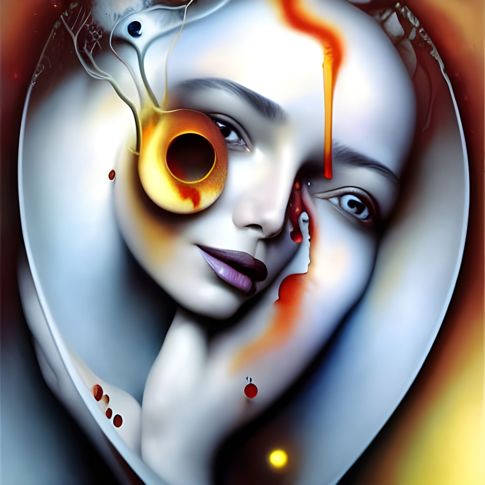 Surreal Reality Melts Spacetime with God Rays