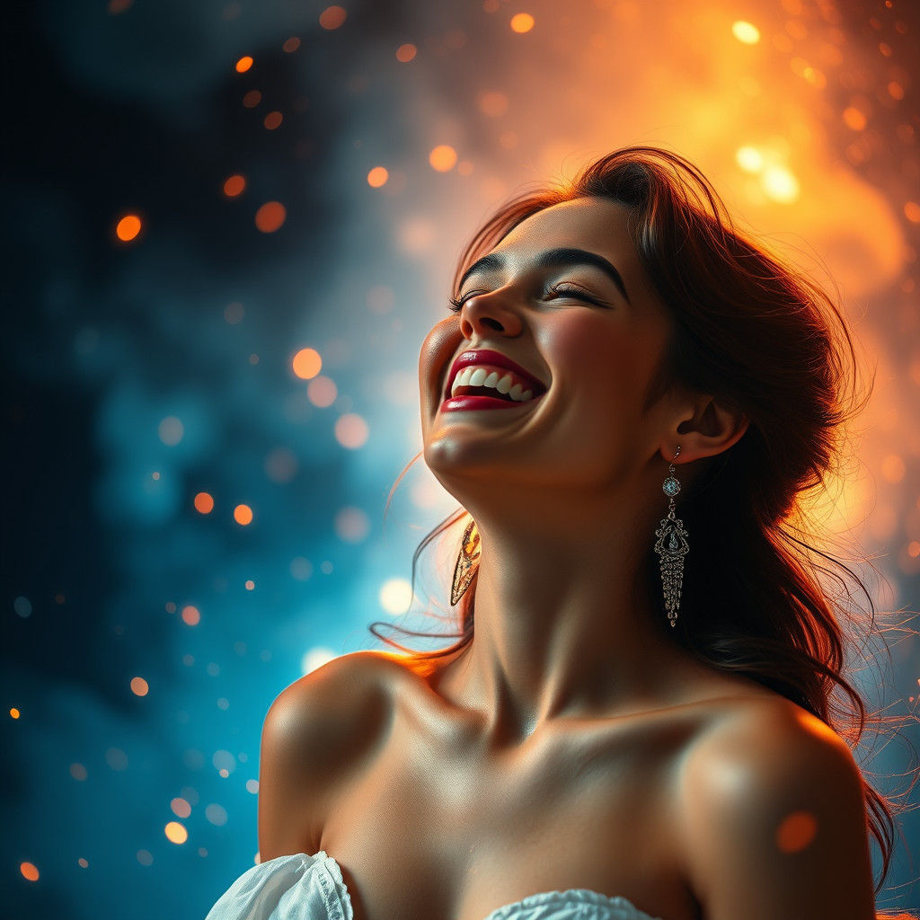 Radiant Smile: A Portrait of Joy and Warmth