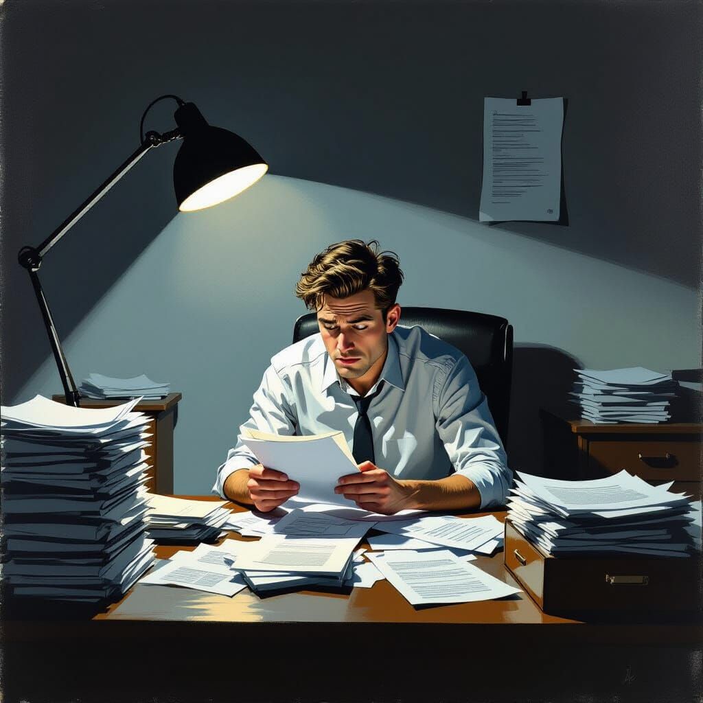 Clueless Office Worker Lost in Noir Search