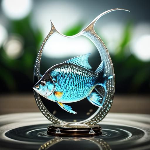 Silver Ogon Fish in Natural Light: Wildlife Photography