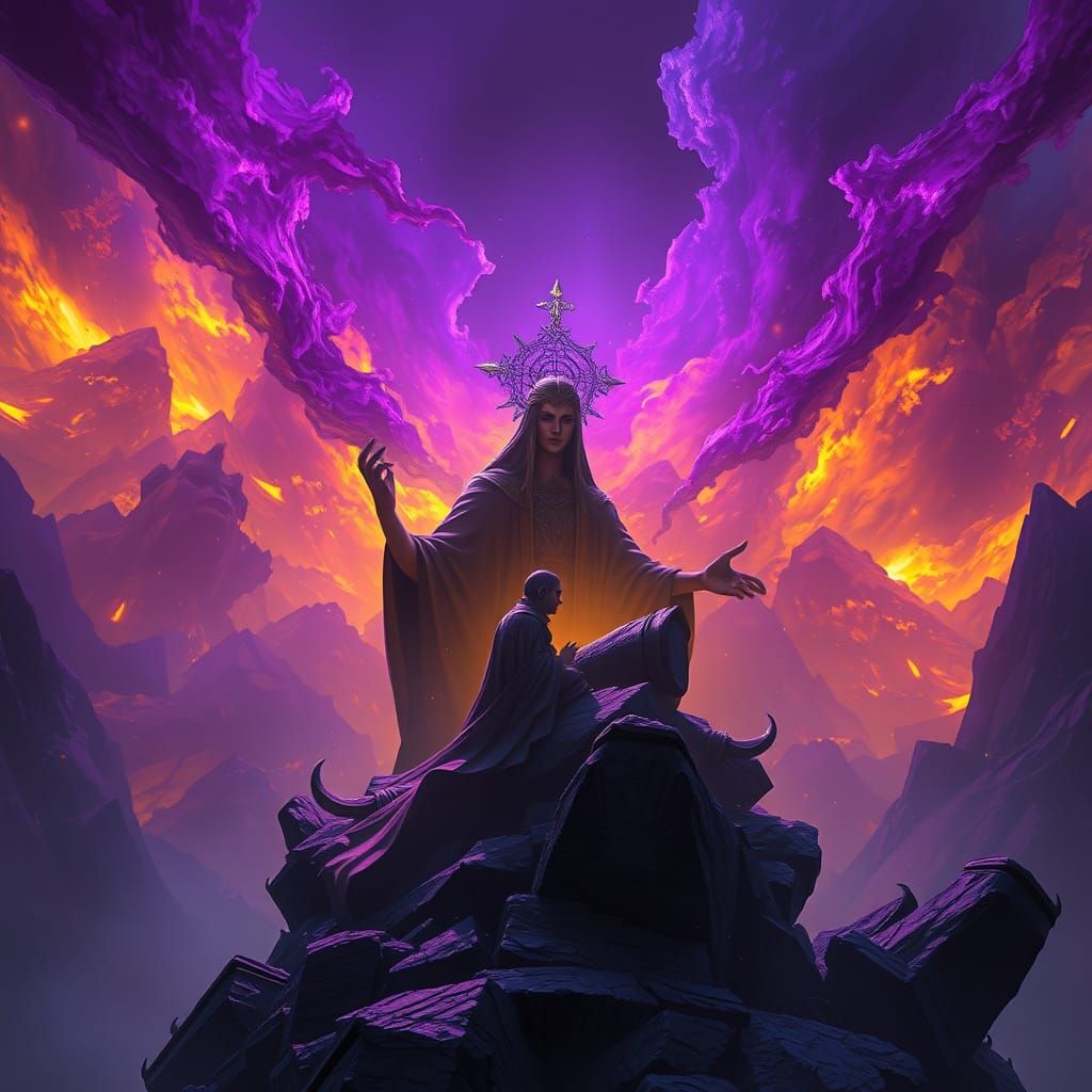 Dark Fantasy Wisdom: Hyperdetailed Concept Art