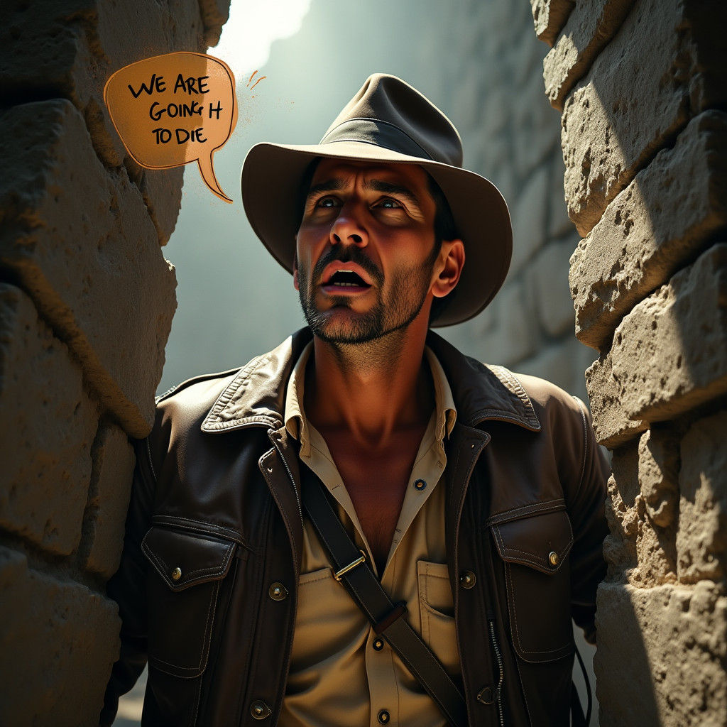 Indiana Jones Trapped: Dramatic Liminal Space