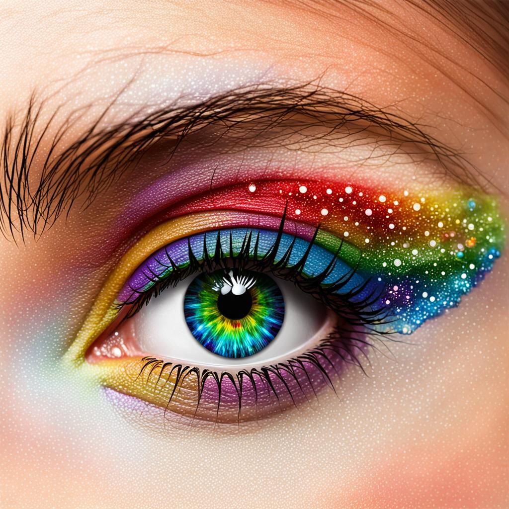 Rainbow Diamond with Elves in Fantasy Art