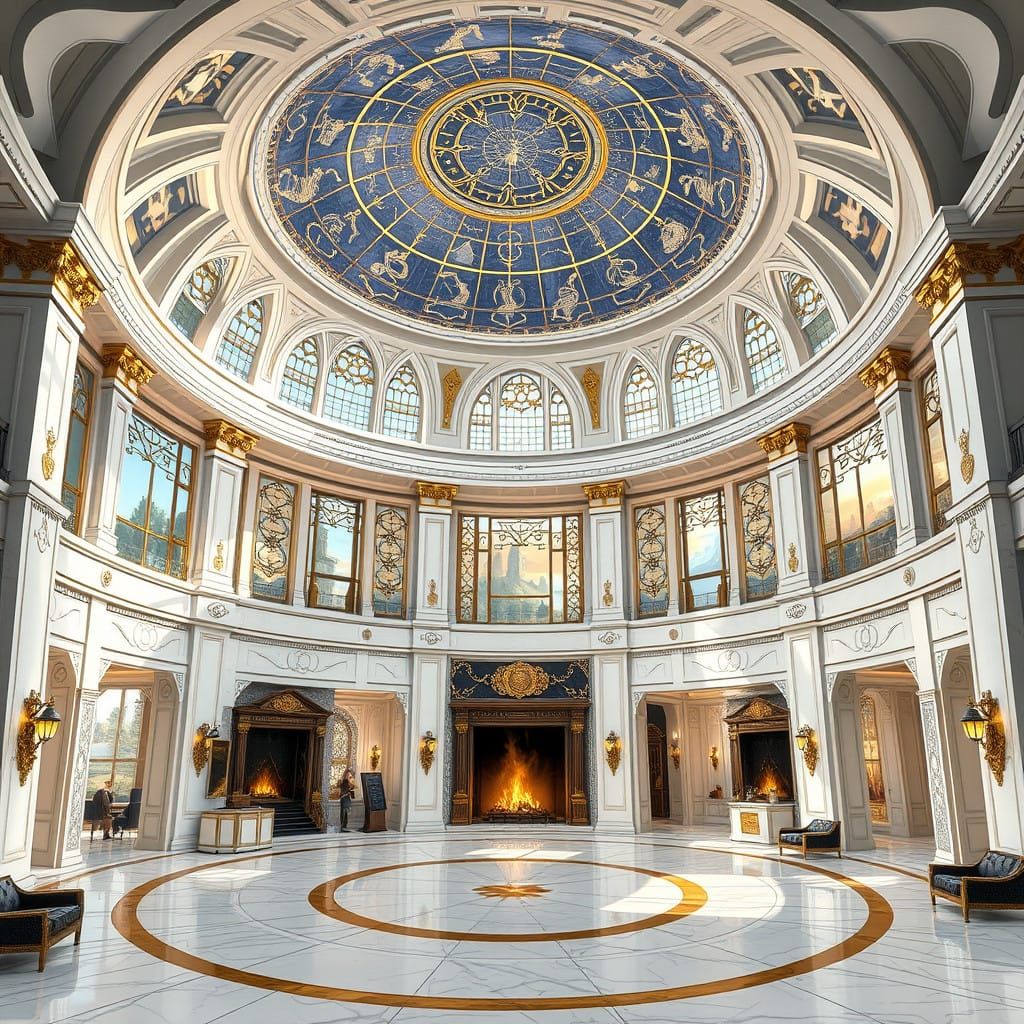 Majestic Baroque-Style Imperial Guest Quarters with Rotating...