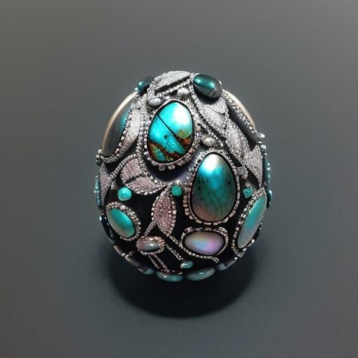 Ethereal Easter Eggs in Cinematic 35mm Film Style