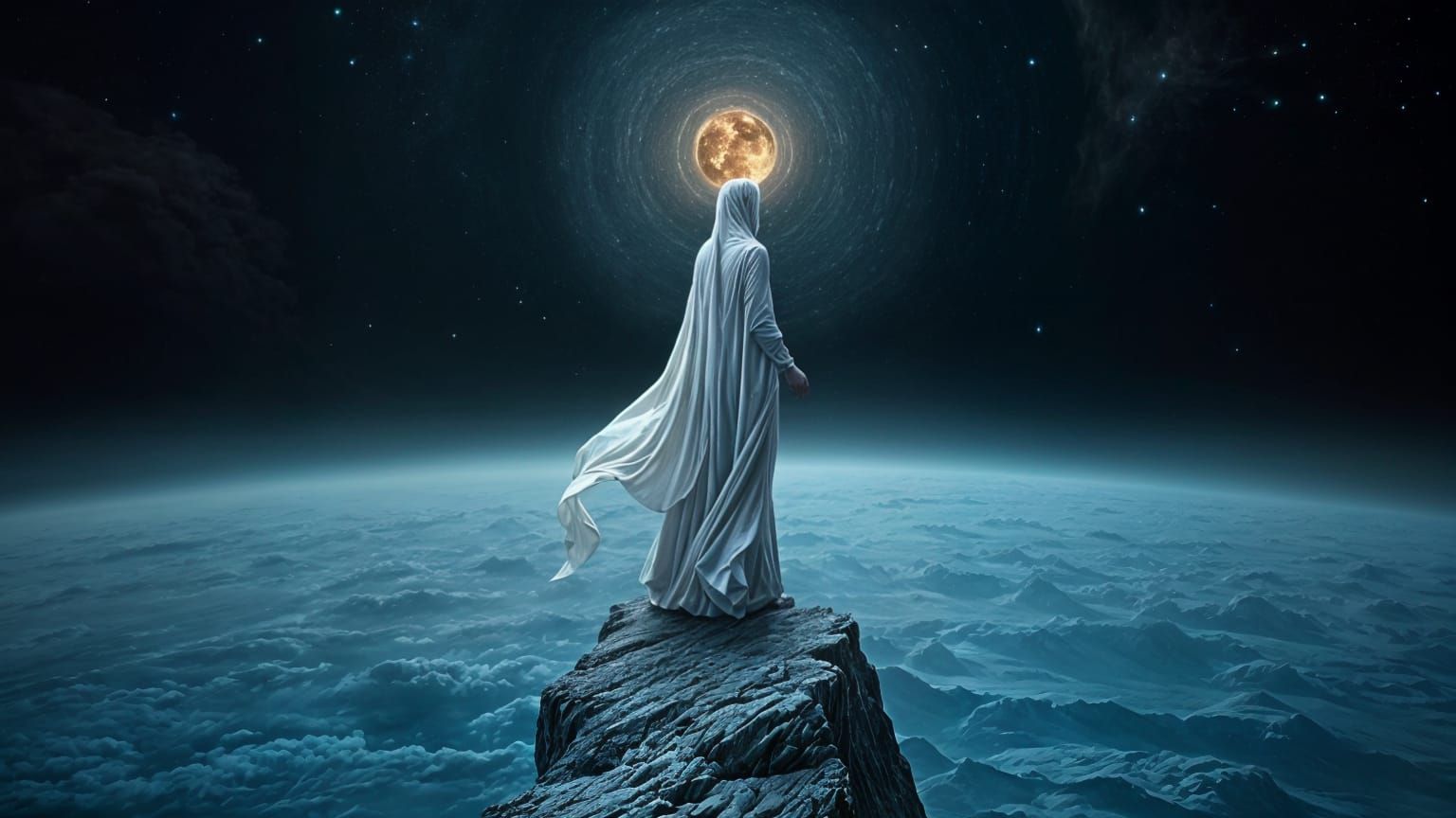 Cosmic Genesis in Vibrant Digital Art