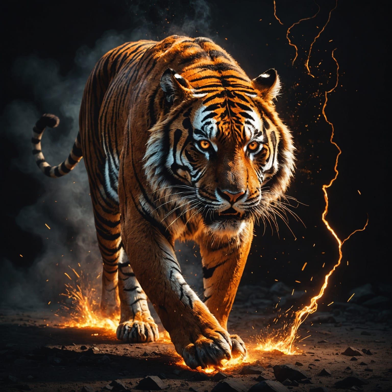 The monster from the volcano