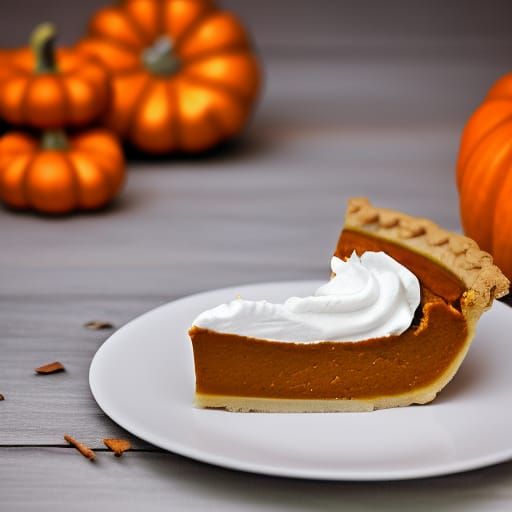 Delicious Pumpkin Pie in Natural Light
