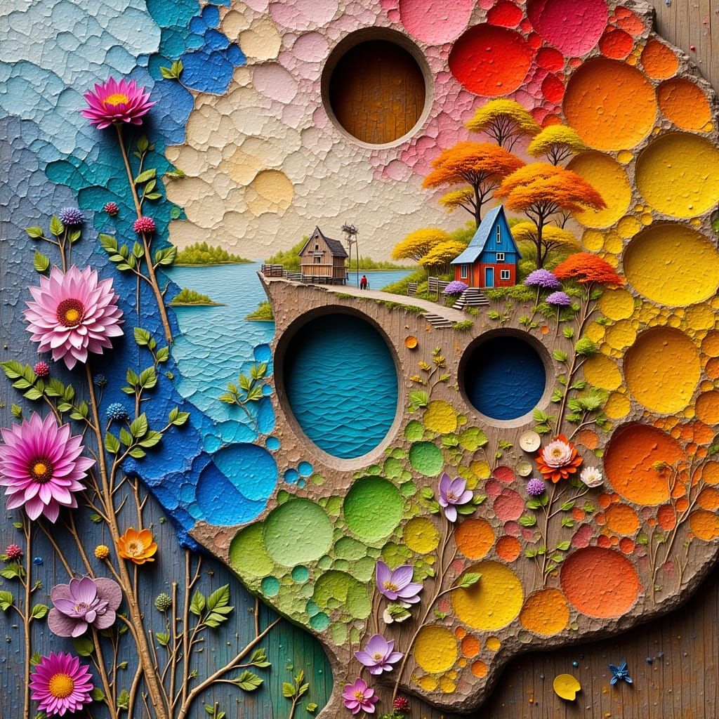 Assemblage of the painter’s palette 🎨 🌊   7