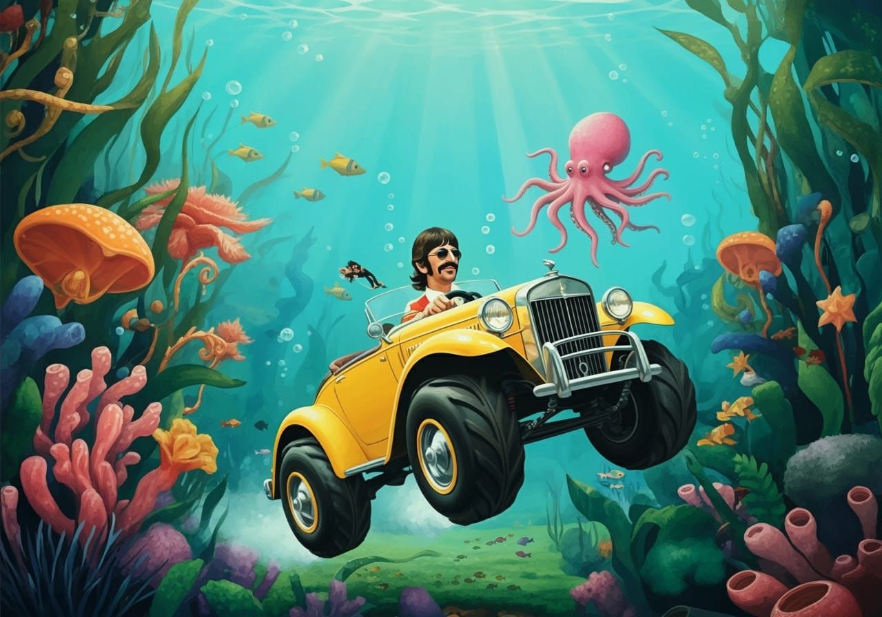Cartoon Ringo Starr's Underwater Adventure