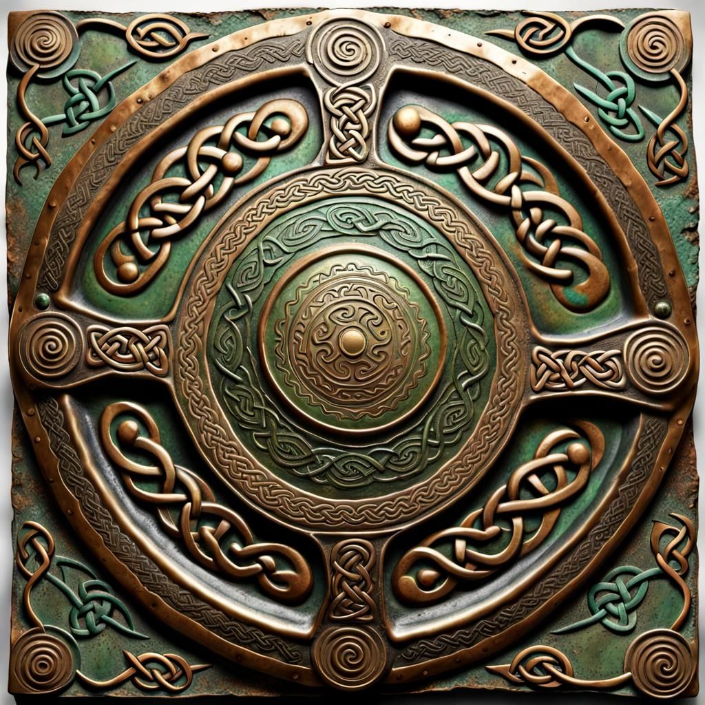 Iron Age Celtic bronze shield