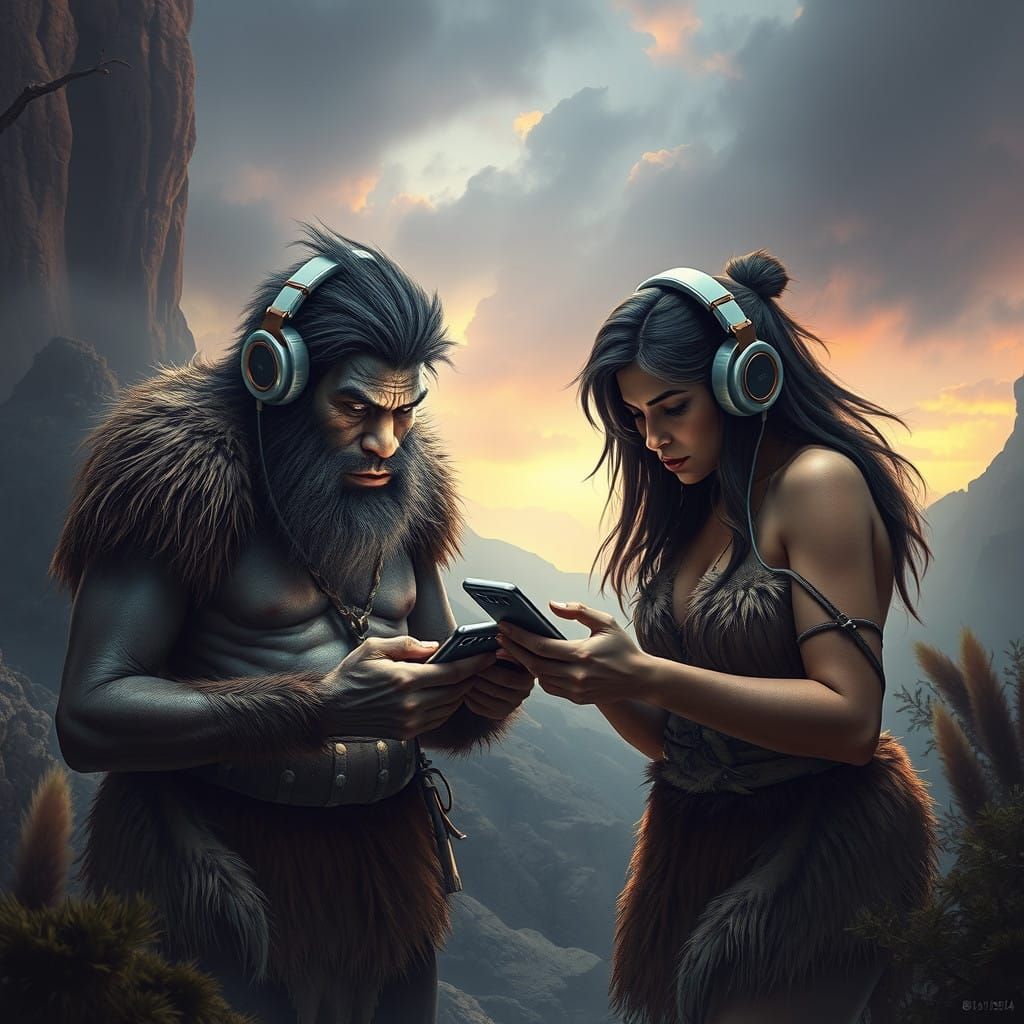 Prehistoric Humans Embrace Modern Technology in Primal, Futu...