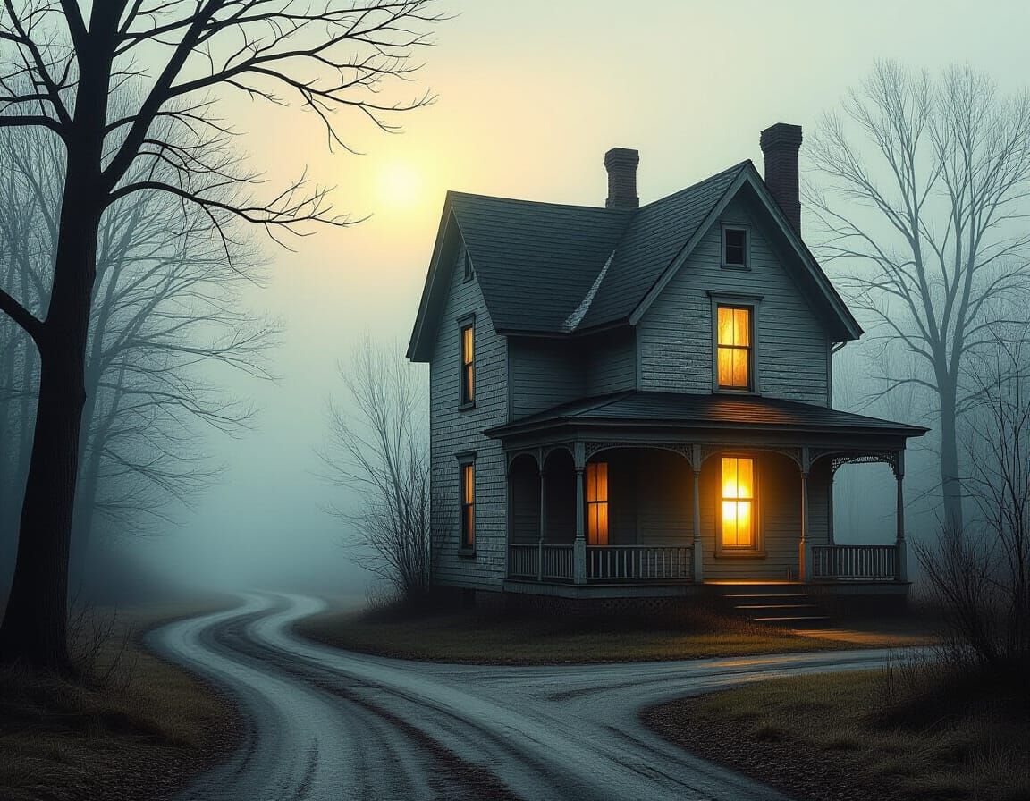 Ethereal Light in Lonely Old House