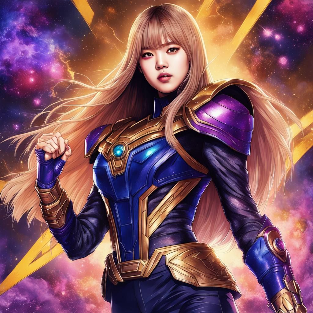 Lalisa Manoban as Thanos in Anime Style