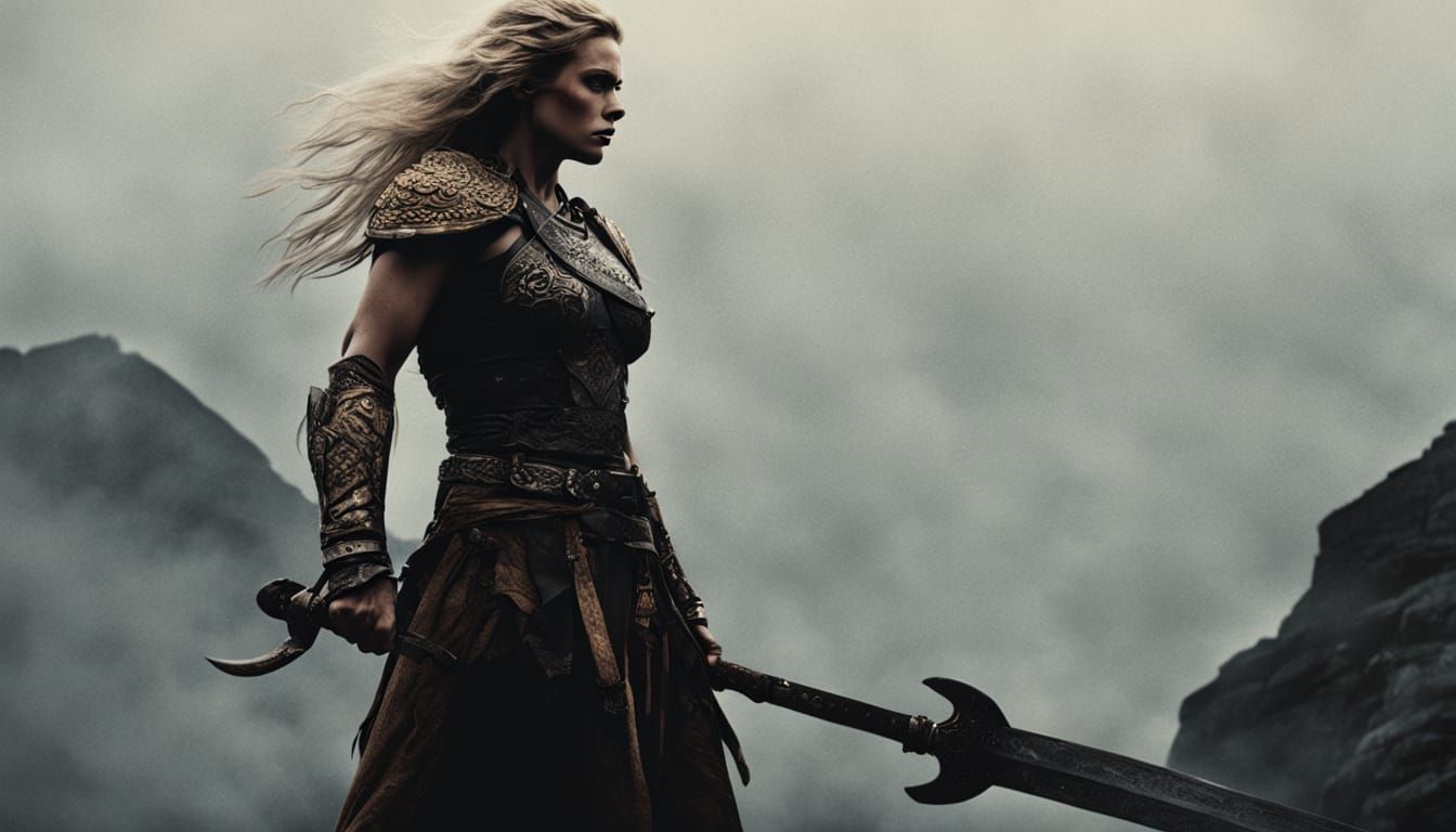 Battle-Hardened Barbarian Queen Defies the Foe