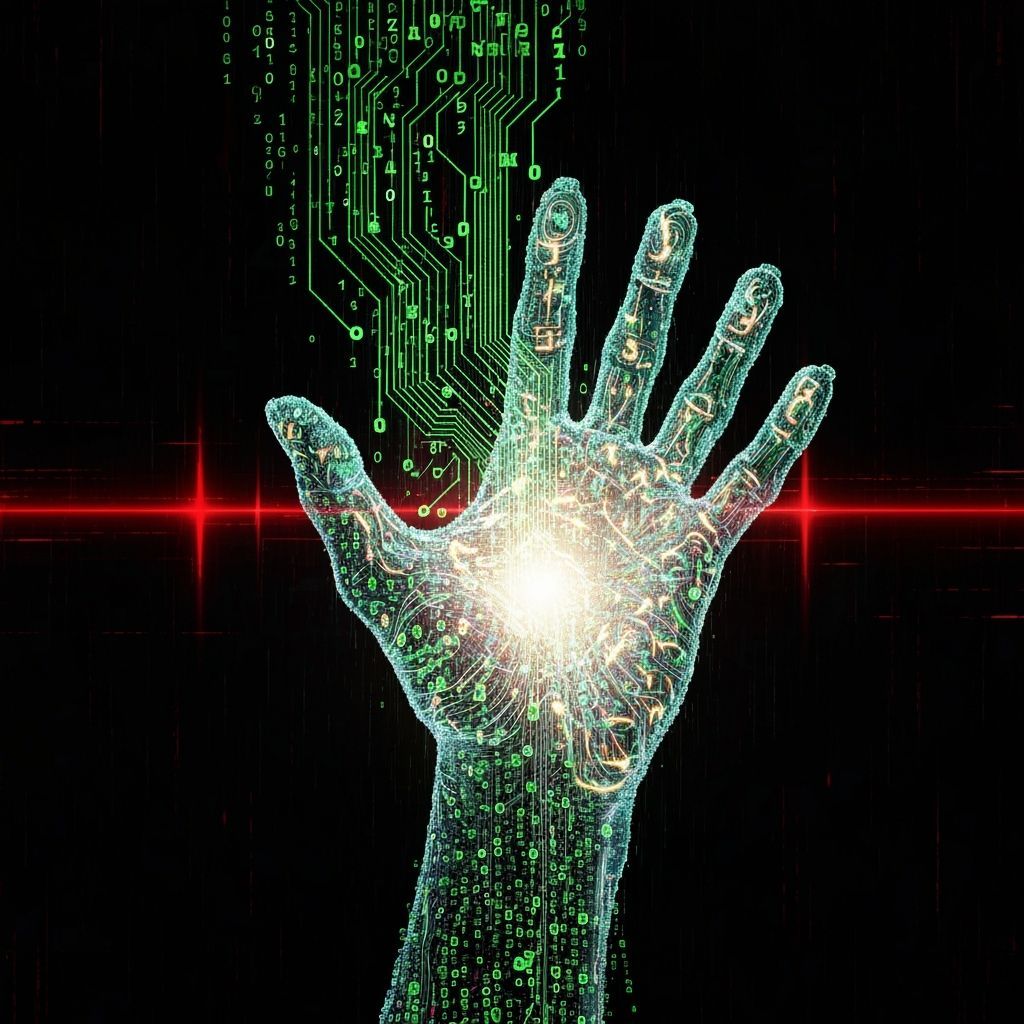 Sentient Digital Hand Emerges From Code