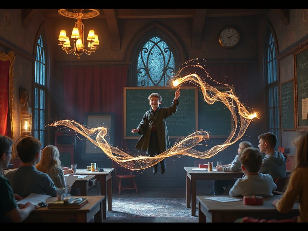 Witch Teaches Magic School With Levitation