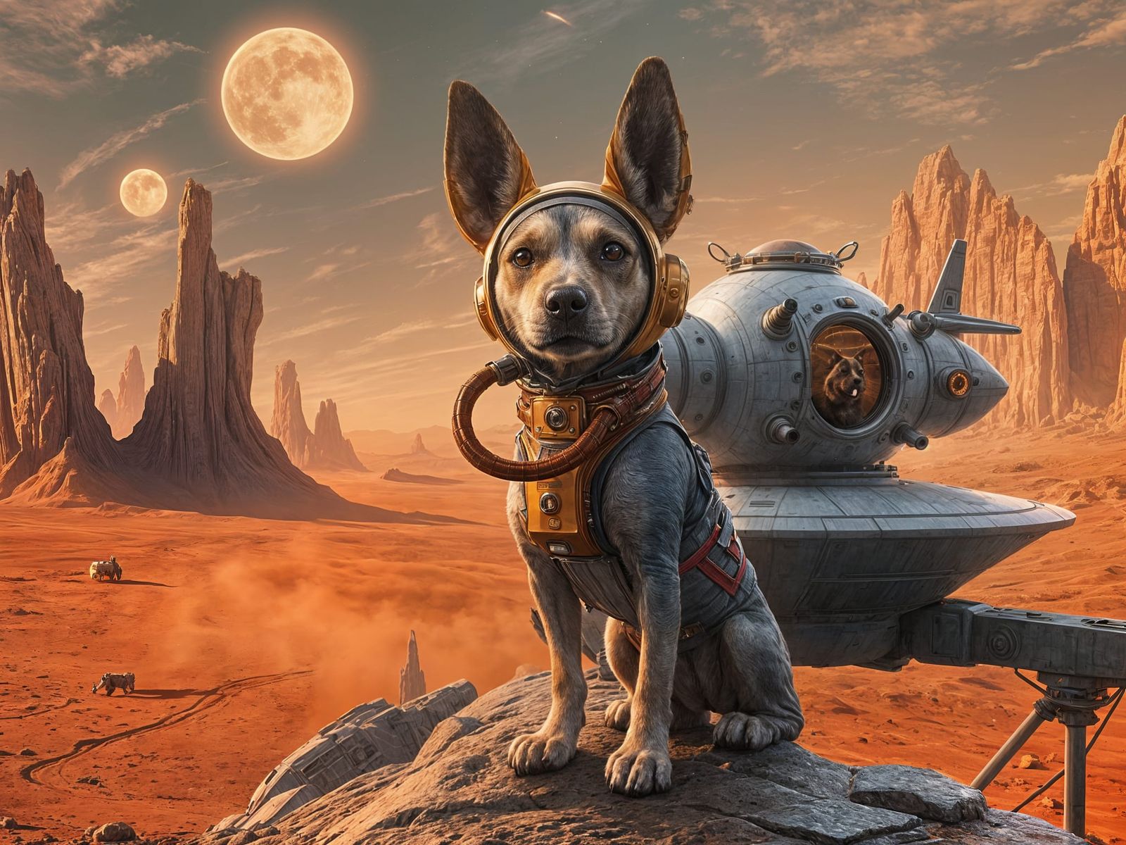 Daring Canine Space Explorer Discovers Alien World