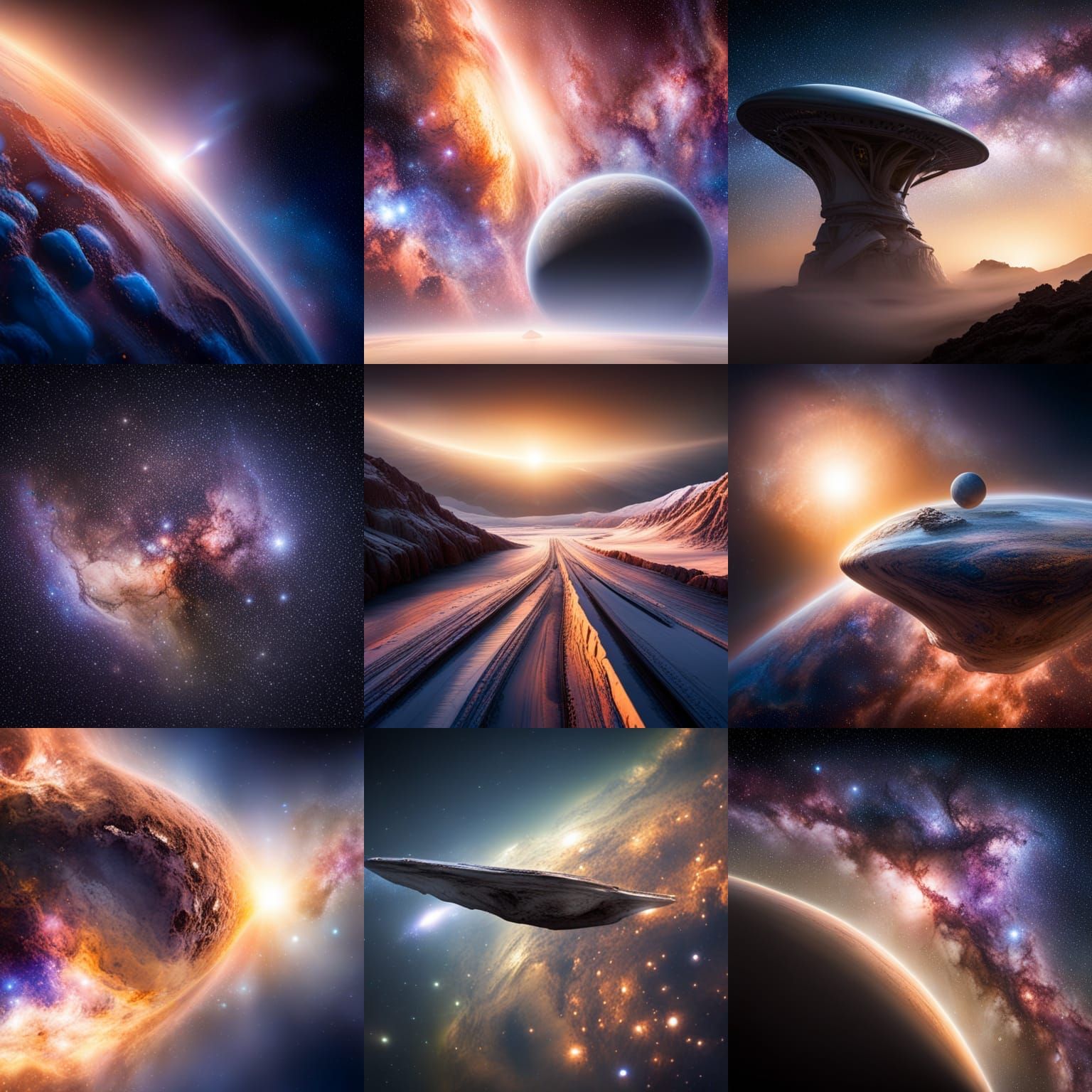 Hyperrealistic Alien Encounter in Deep Space