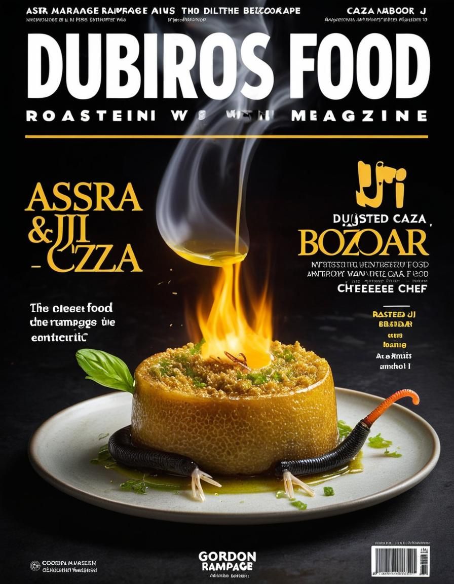 Dubious Food Magazine Cover: Roasted Bezoar with Absinthe