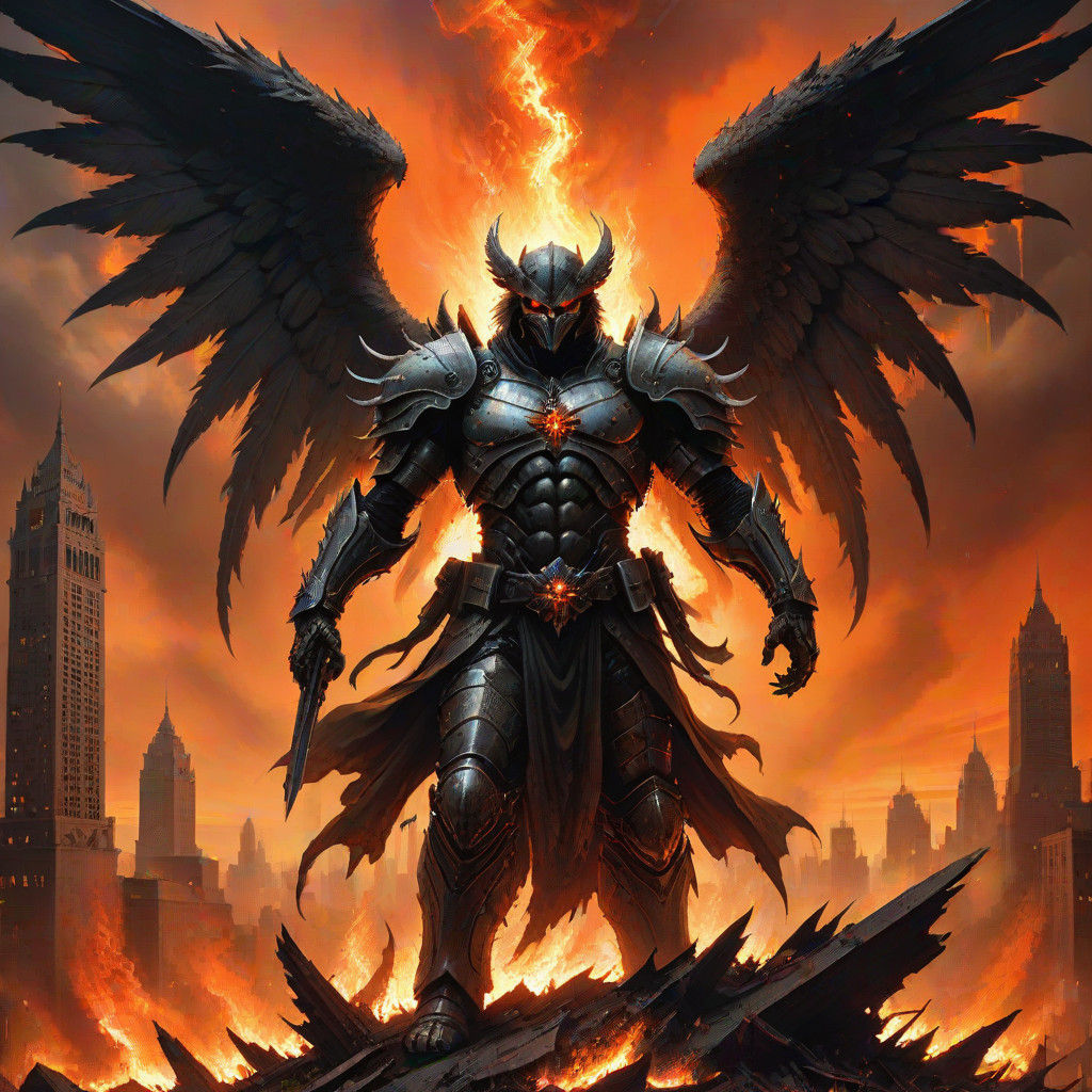 Gothic Fallen Angel of the Apocalypse