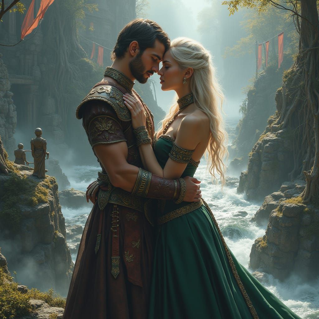 Fantasy Mages on a Daring Bridge