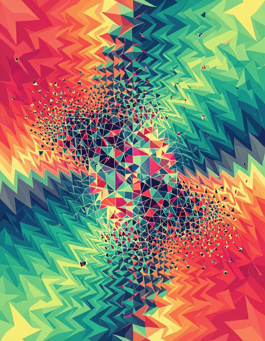 Chaotic Self-Destructing Permutation in Autostereogram Style