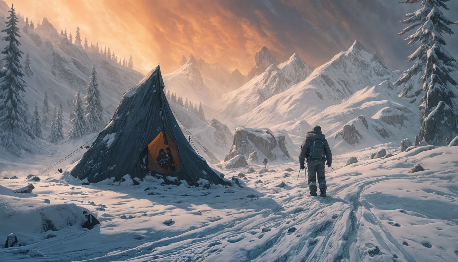 Survival Struggle in the Fierce Alps Winter