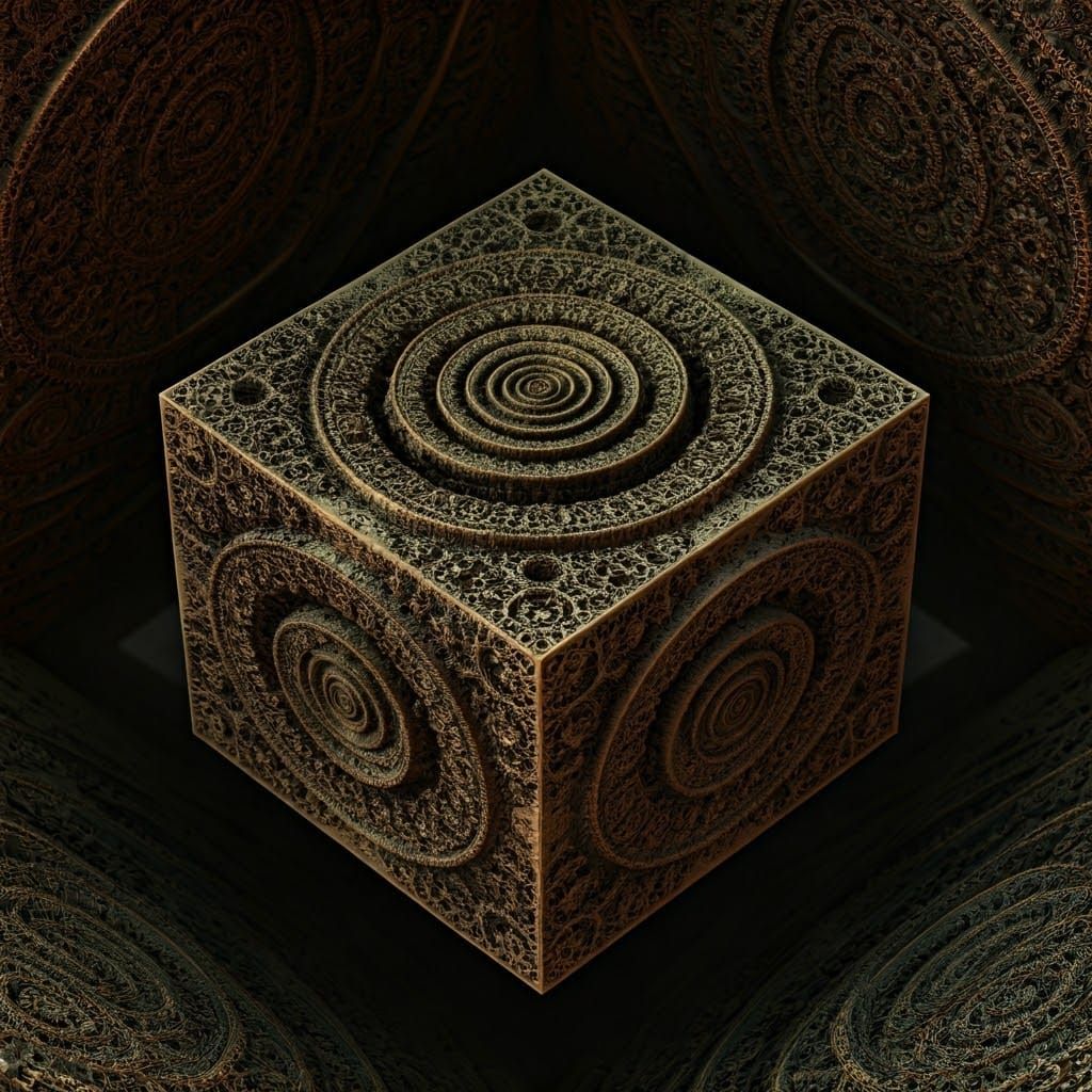 Surreal Spiral Cube of the Underworld