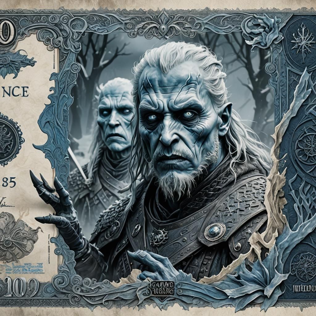 Game of Thrones White Walker Art Banknote
