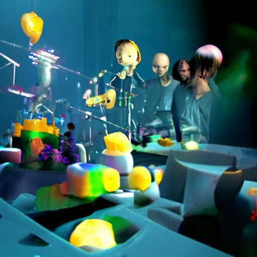 Radiohead Pablo Honey Birthday in Holographic Lighting