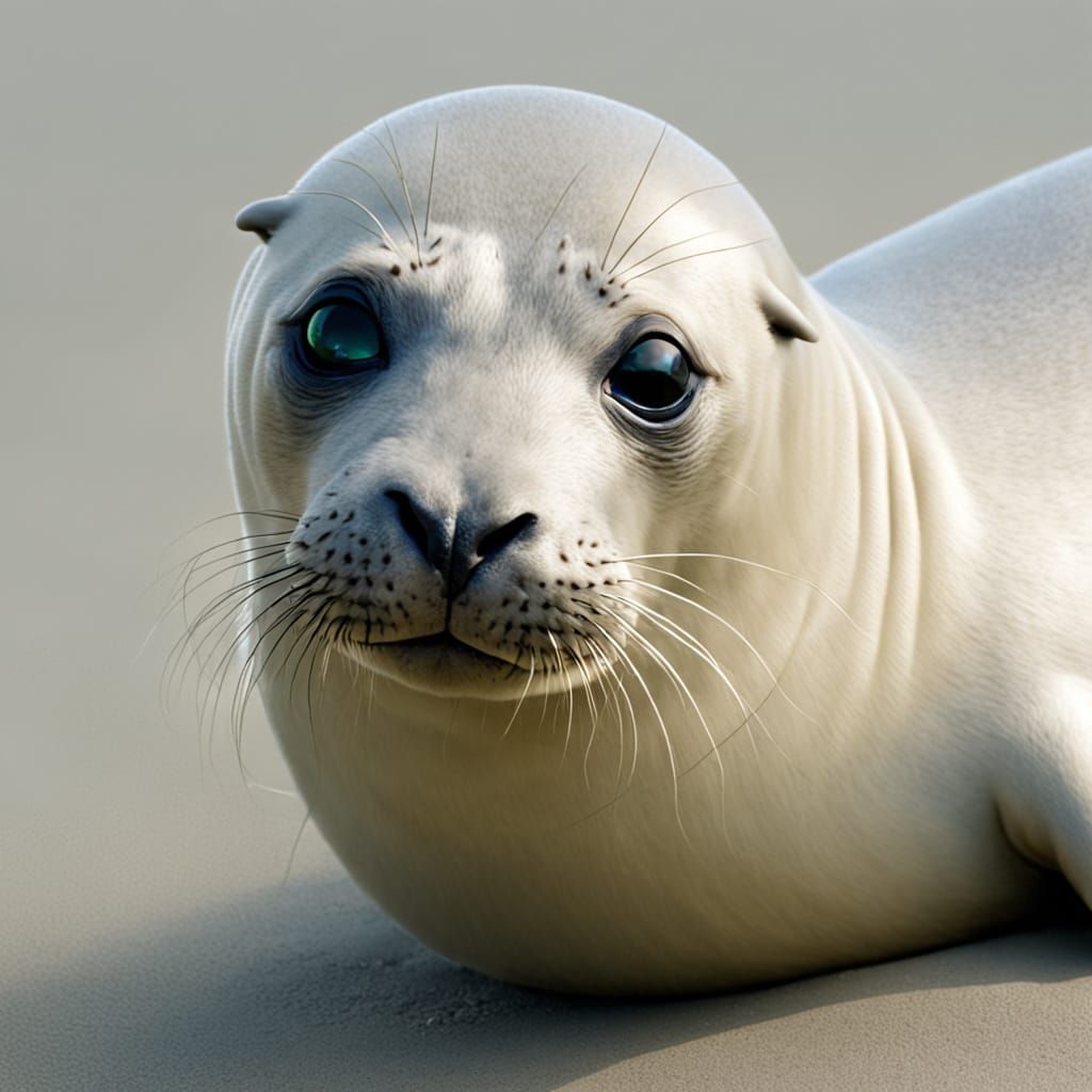 Sleek Marine Mammal Emerges from the Ocean