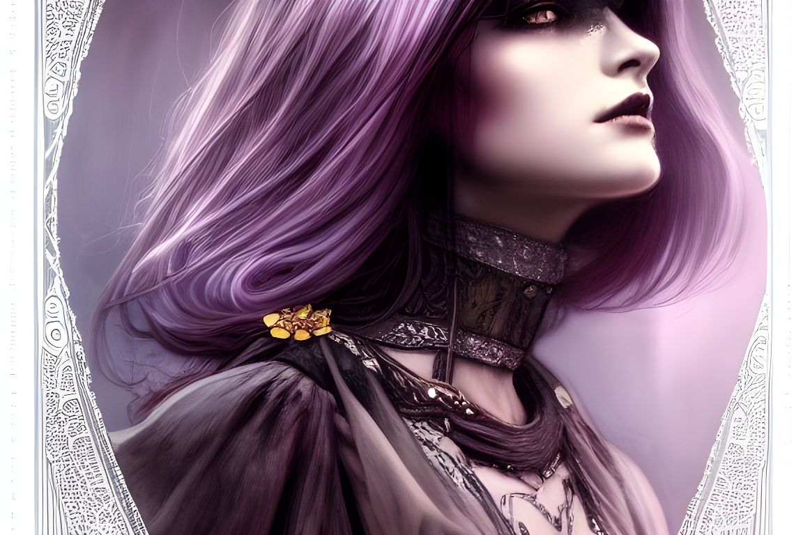 Intricate Gothic Princess in Deep Colors