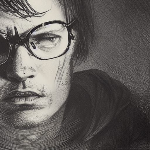 Horror Portrait in Gustave Doré Style