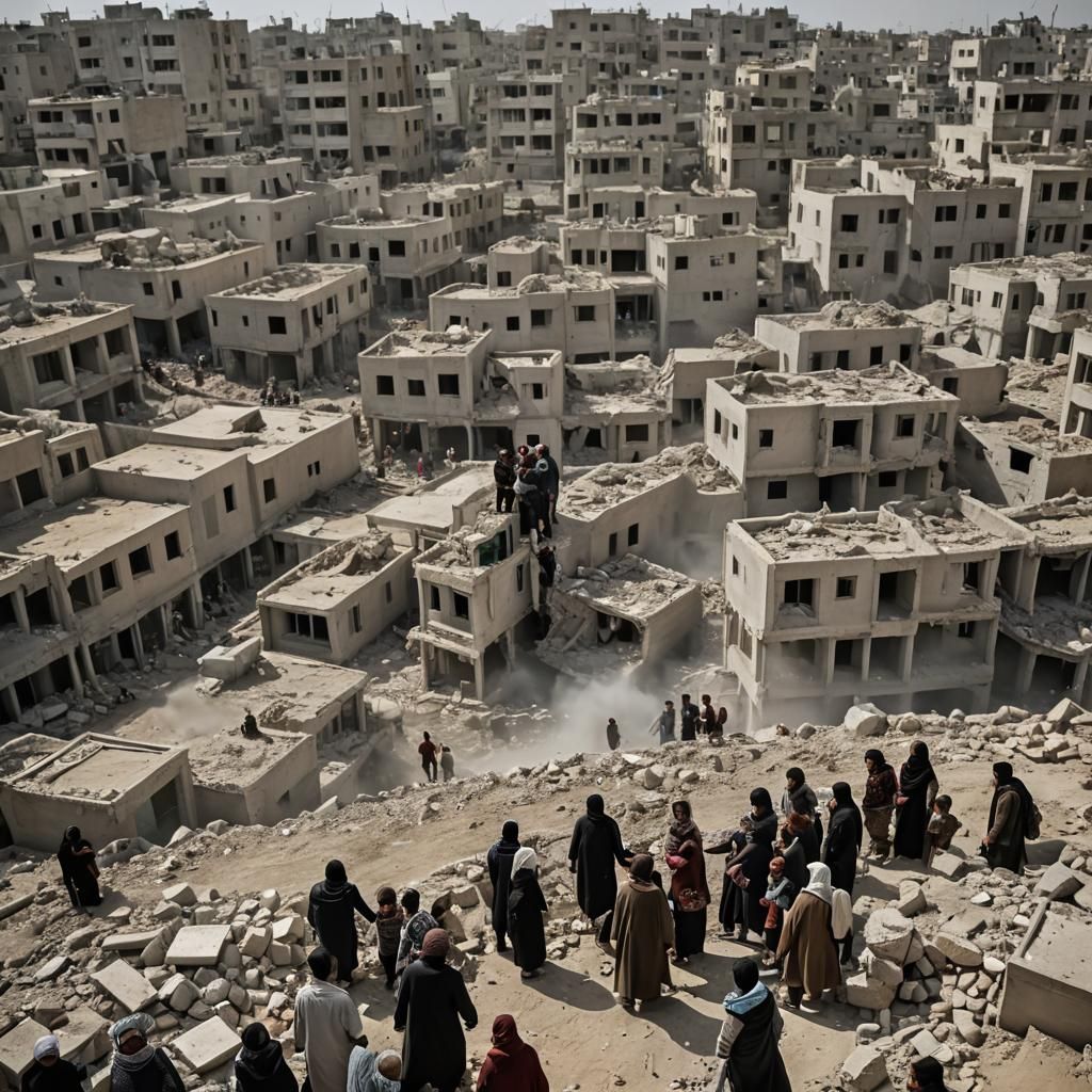 Gaza: Resilience and Hope in 3D Cinematic Style