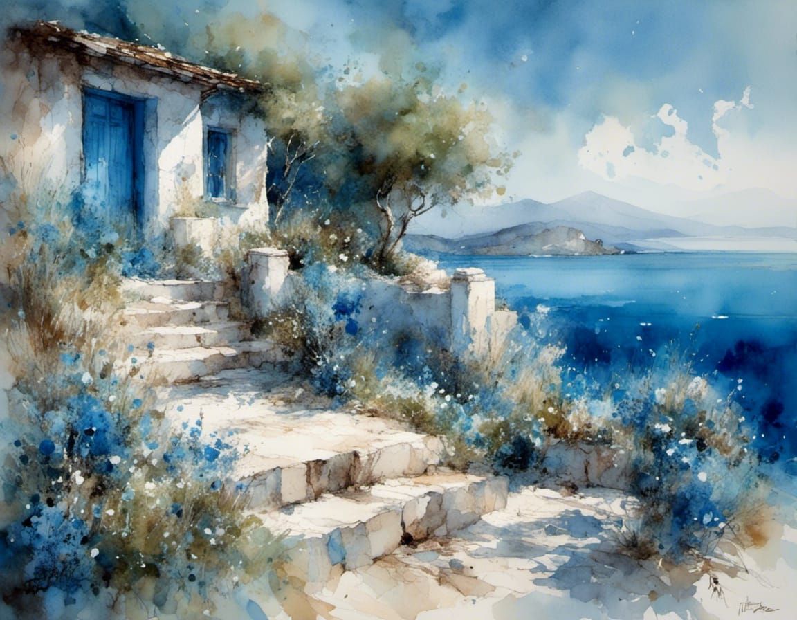 Blue Island House by the Beach