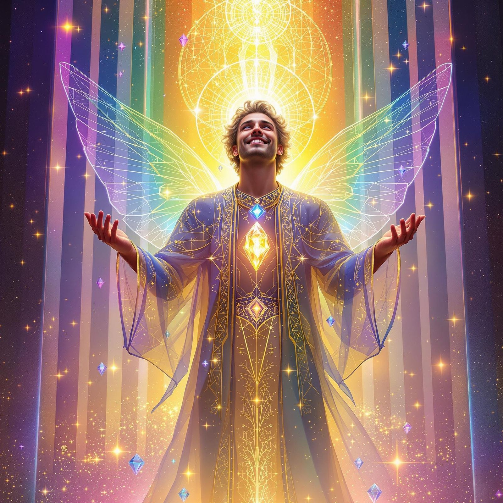 Enchanted Sage in Celestial Light