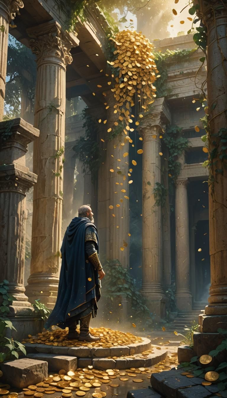 Golden Shower Fantasy Art Concept