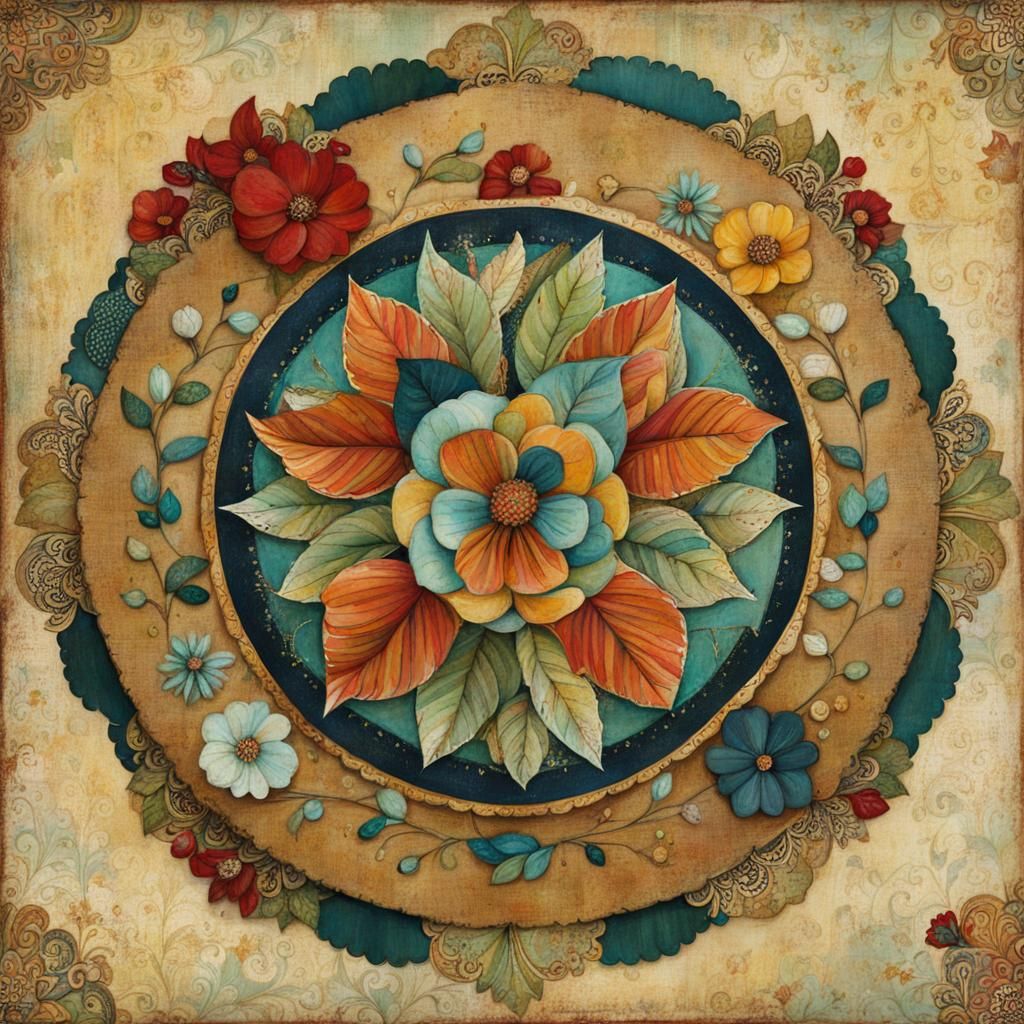 Expressive Mixed Media Portrait