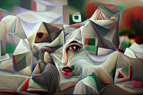 tu shaheen hai paewaz hai kaam tera cubist 8k resolution surrealism geometric
