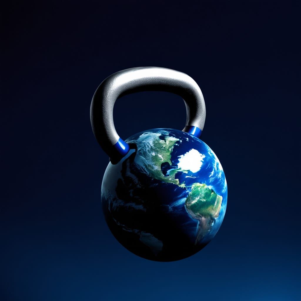 Earth as a Cosmic Kettlebell in Space