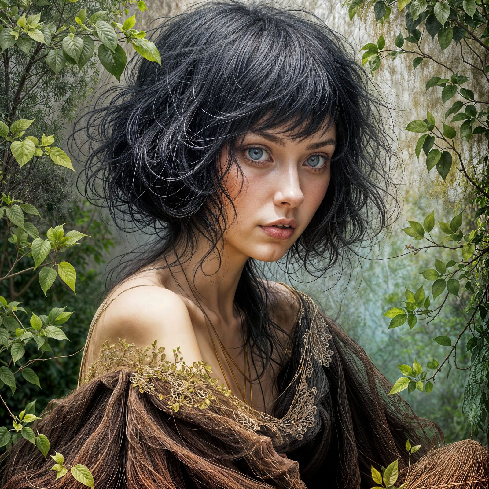 Woman in Japanese Garden Attracted to Conflict