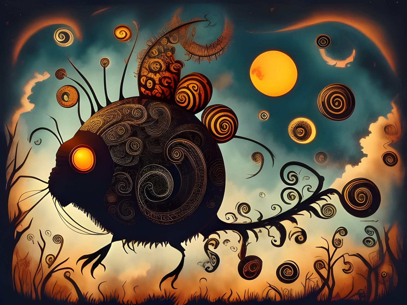 Ghoulish Cicada Sings a Sinister Halloween Song