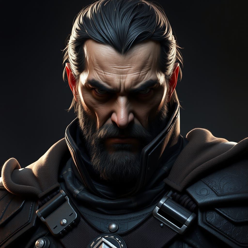 Ruthless General Voss Portrait in Dramatic Lighting