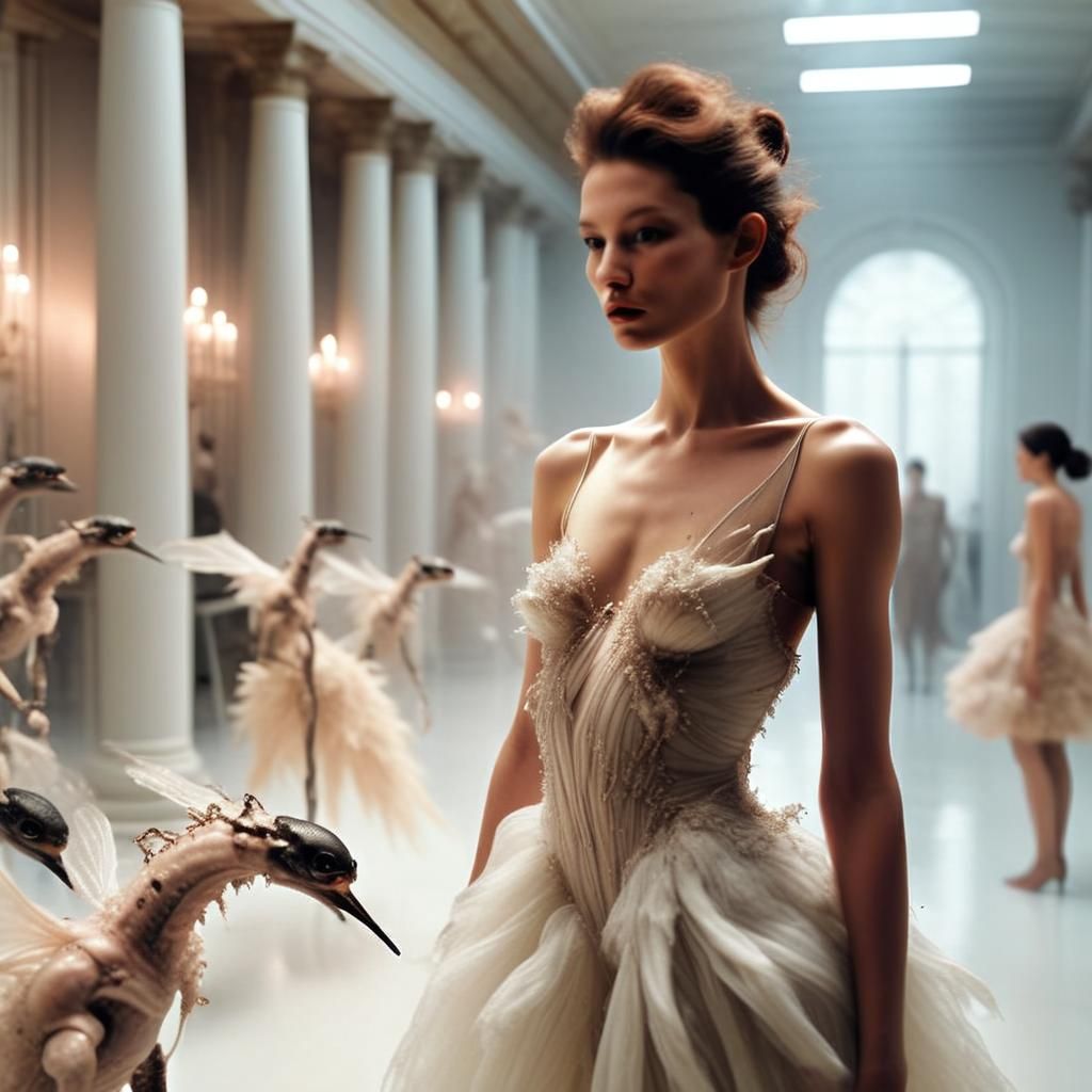 Glowing Creatures in Lab: Hyperrealistic Fine Art Photo